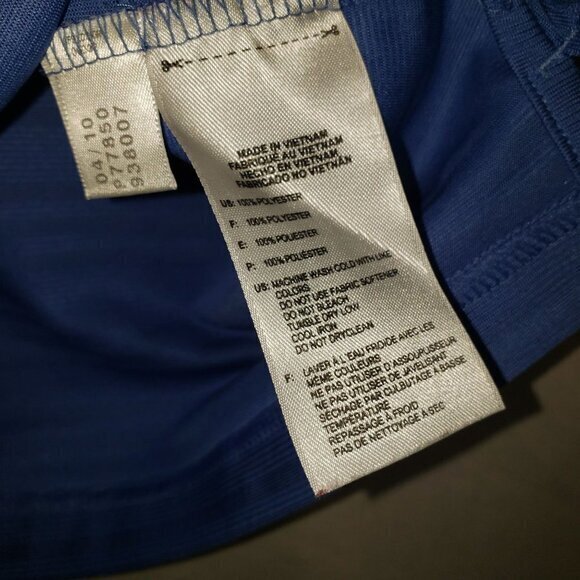 Adidas Climacool Golf Polo Shirt Blue Womens Size‎ XL Pre-Owned - Picture 7 of 13